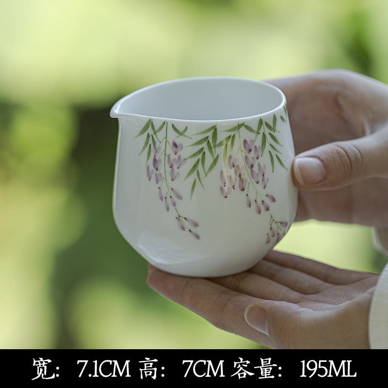 Wisteria tea set detail