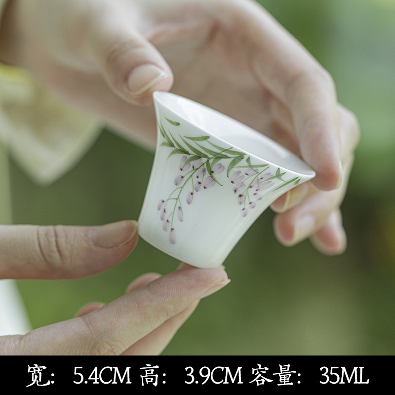 Wisteria tea set detail