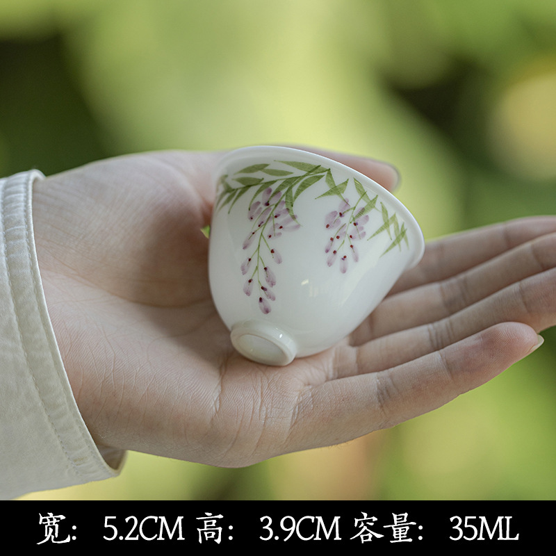 Wisteria tea set detail