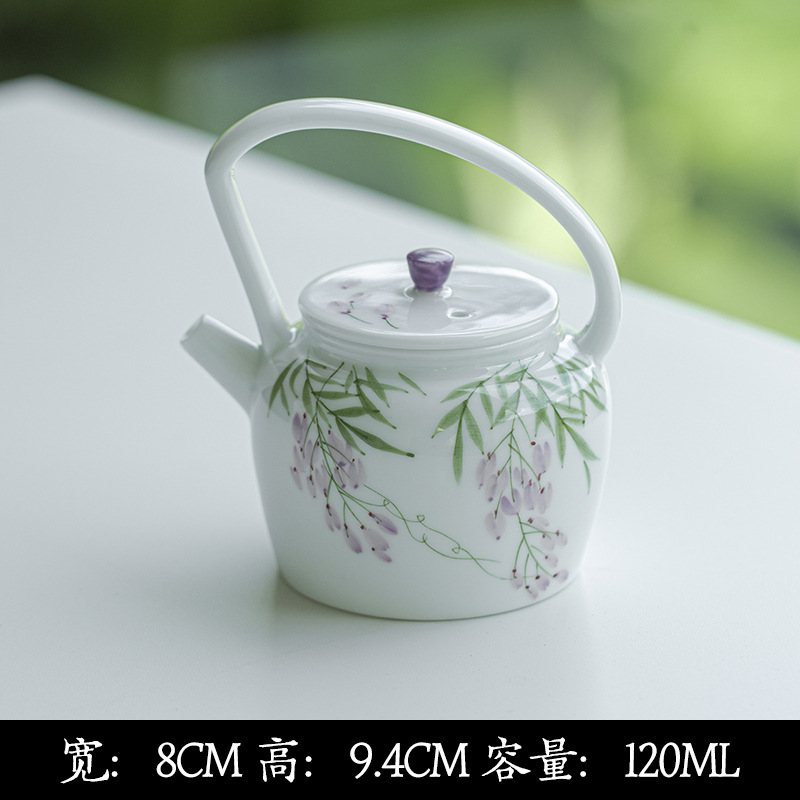 Wisteria tea set detail