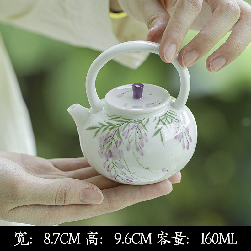 Wisteria tea set detail