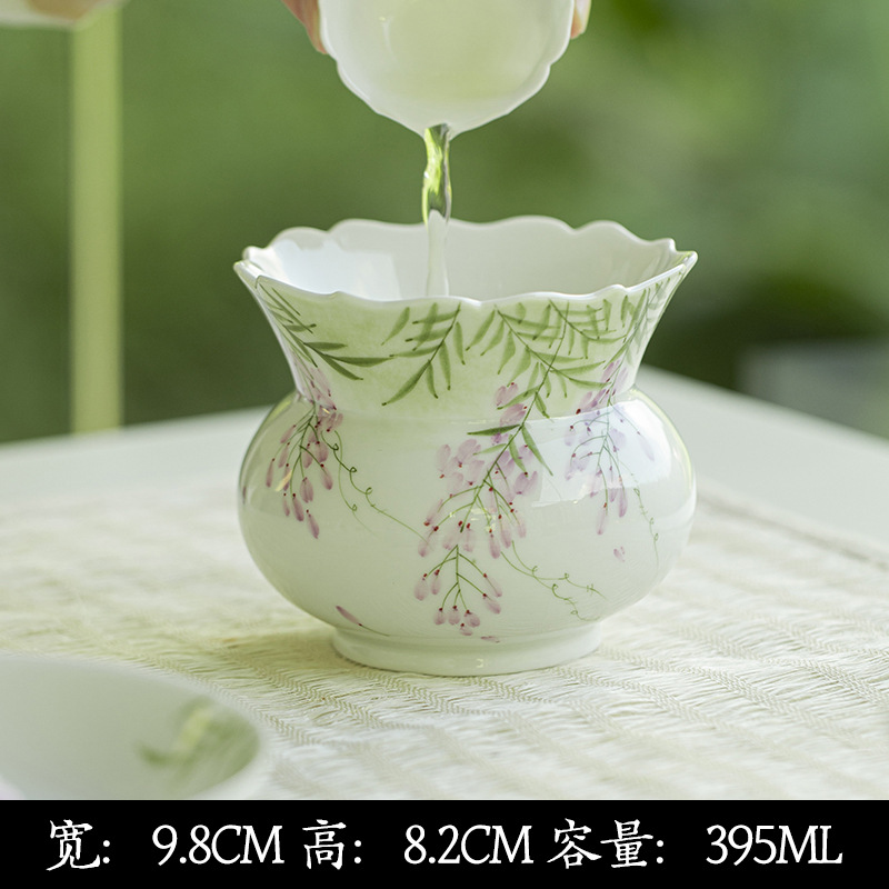 Wisteria tea set detail