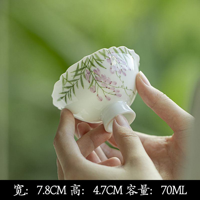 Wisteria tea set detail