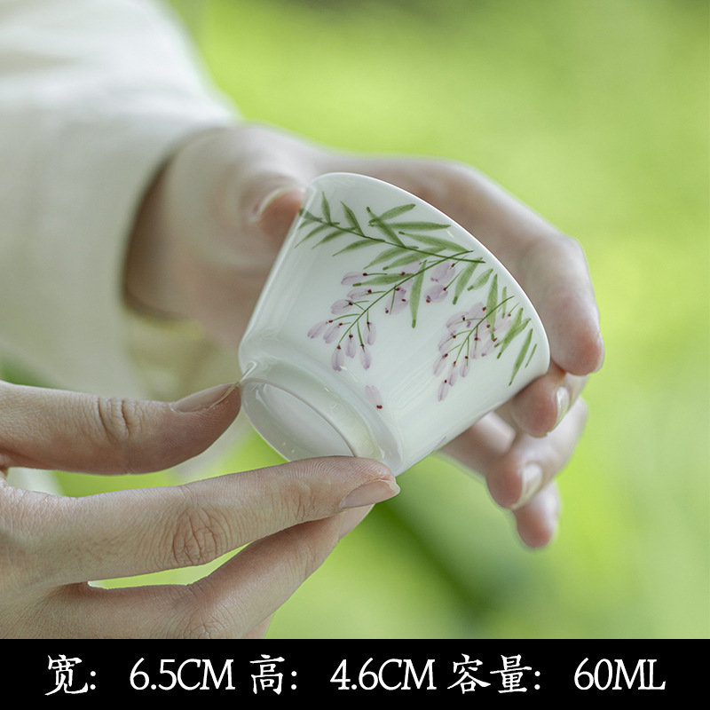 Wisteria tea set detail