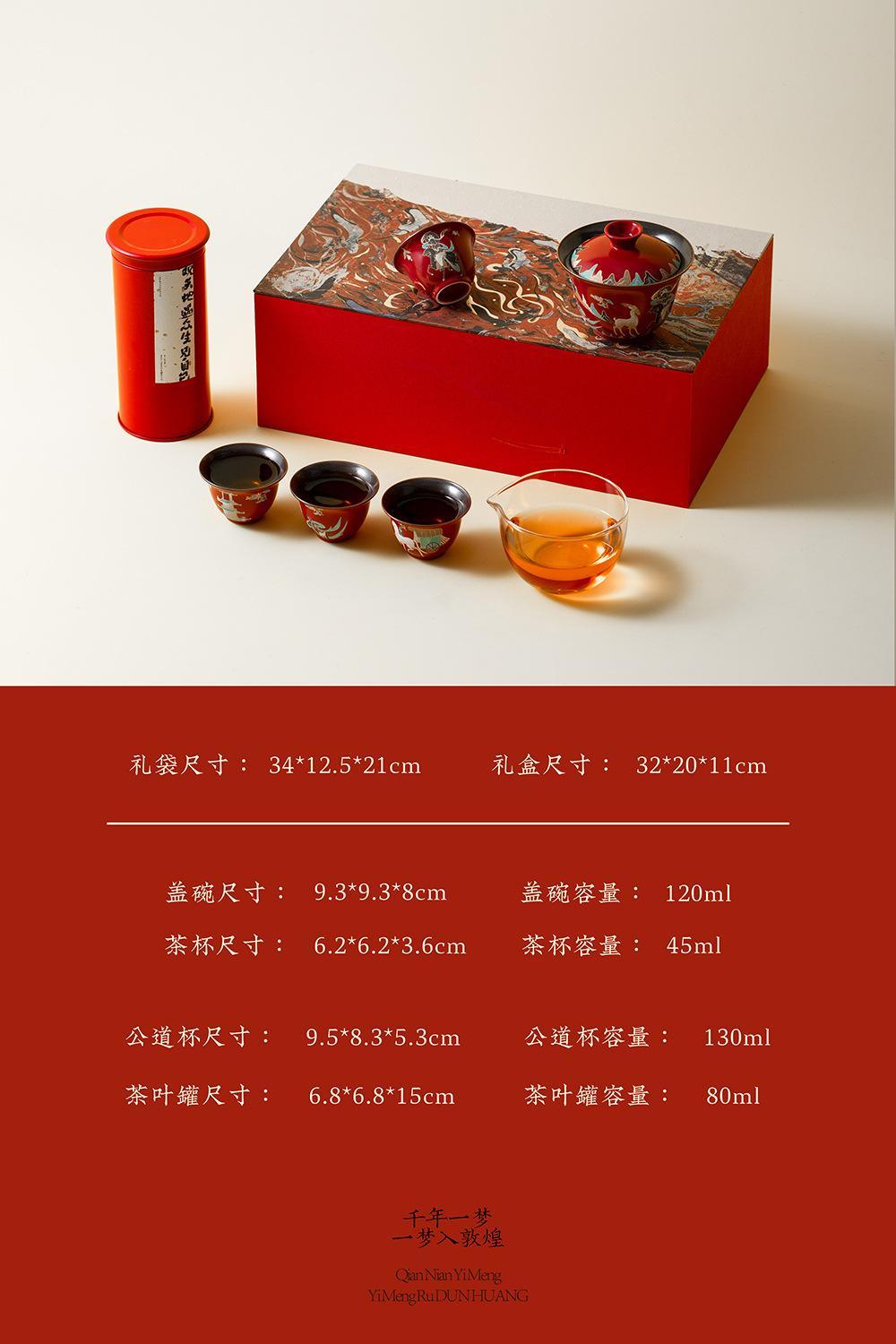 Dunhuang tea set detail