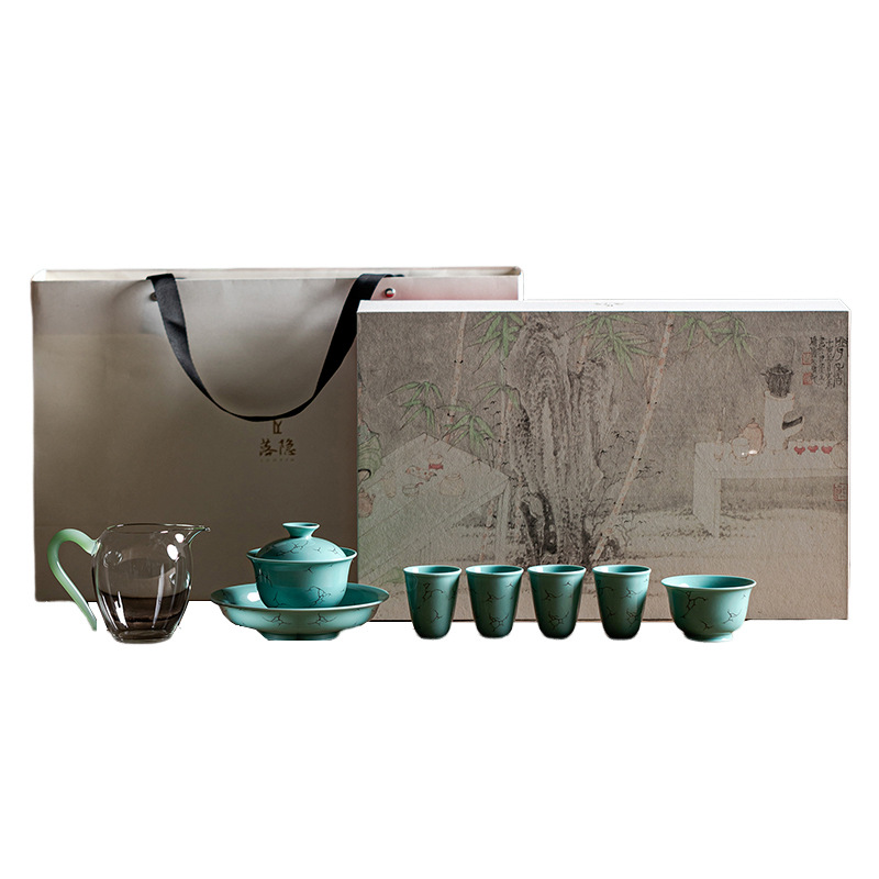 Persimmon Tea Set Detail